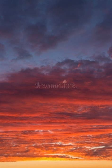 Epic Dramatic Bright Sunrise Sunset Orange Yellow Pink Blue Sky With
