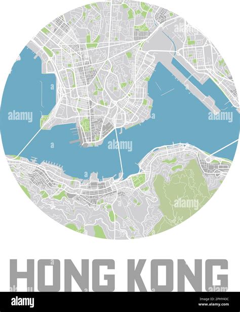 Minimalistic Hong Kong City Map Icon Stock Vector Image And Art Alamy