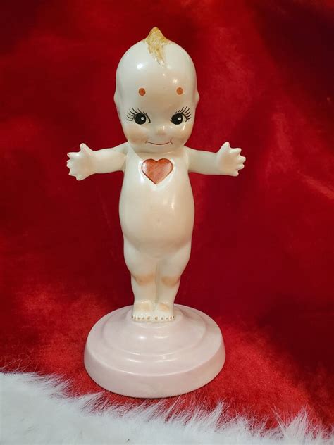 Vintage Kewpie Hand Painted Ceramic Doll 1980s Cupie Etsy