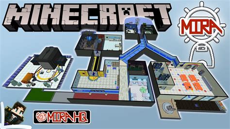 Mira HQ Among Us Map Babe Tiles Modded Recreation W Animated Tasks In MINECRAFT YouTube