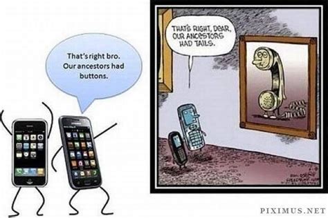 Mobile Phone Evolution Cartoonjoke Cell Phone Humor Funny Picture