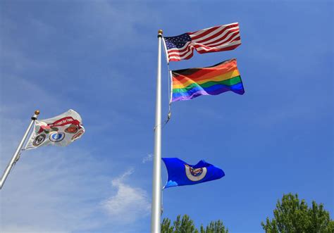 Rainbow Flag Flying Over Inver Hills Campus Ihcc News
