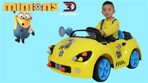Unboxing Dynacraft Minions 6v Rocket Car Electric Battery Powered Ride