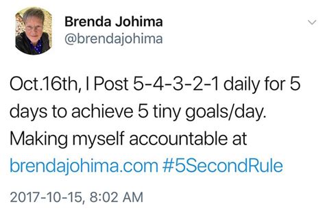 5 Days 5 Seconds 5 Goals — Brenda Johima Vancouver Island