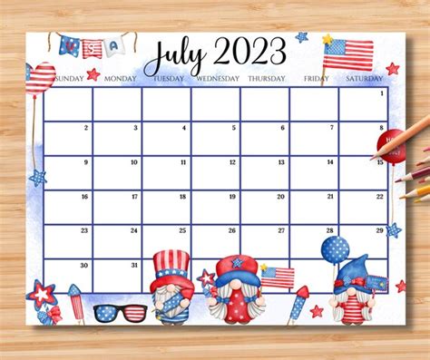 4th Of July 2023 Calendar Get Latest Map Update