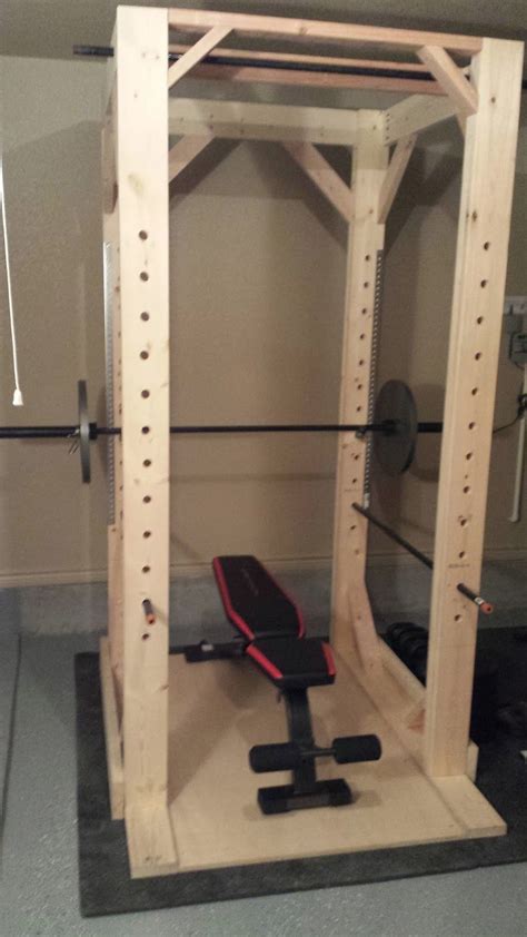 Completed Easy To Build Diy Power Rack One Of The Most Versatile