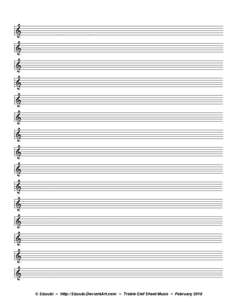Printable Sheet Music For Blank Sheet Music Printable