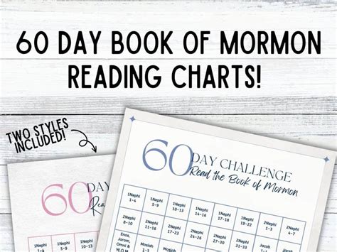 Find Your Perfect Printable Book Of Mormon Reading Chart 8 Options To