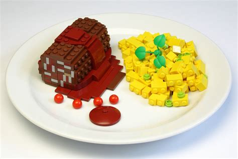 Lego Sausage And Potato Salad Sausage Potatoes Lego Creations Legos