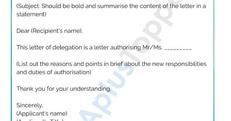 Sample Delegation Letters Format Samples Examples And How To Write
