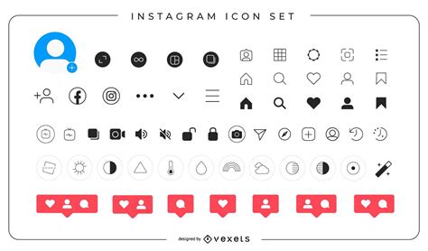 Instagram Icons Complete Pack Vector Download