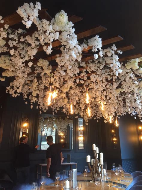 Pin By Cynthia Cw On Shop Interiors Flower Ceiling Private Dining