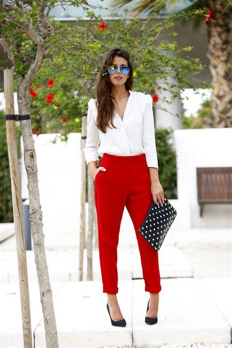 What To Wear With Red Pants Chic Style Ideas Inspired Beauty