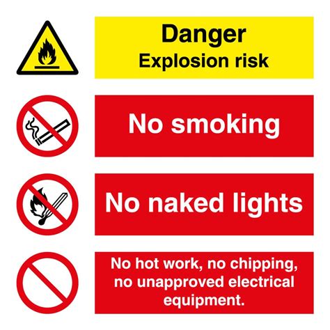 Danger Explosion Risk No Smoking No Naked Lights Maritime Progress My