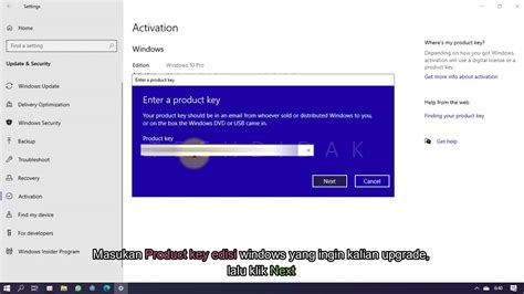 Cara Upgrade Windows 10 Edition Home Ke Pro Pro Ke Enterprise Youtube
