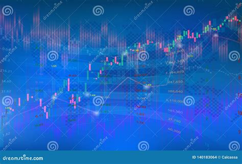 Abstract Of Investing And Stock Market Concept Gain And Profits With