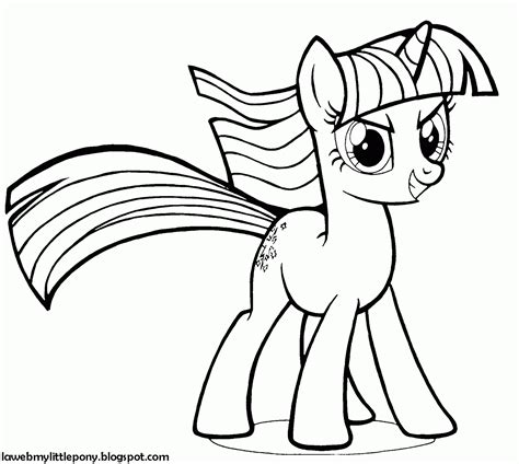 My Little Pony Dibujos Para Colorear De Twilight Sparkle De My Little Pony