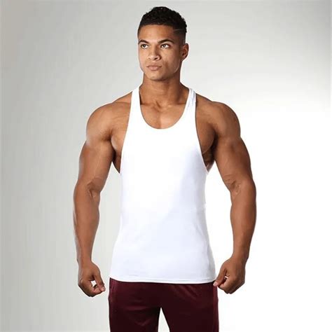 Men Bodybuilding Tank Top Gyms Workout Fitness Tight Cotton Sleeveless