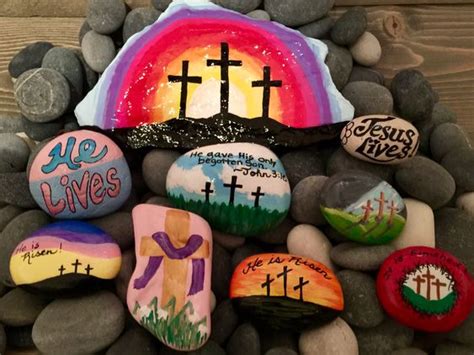 Easter Painted Rocks Craft And Beauty