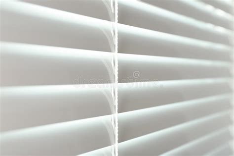 Closed Modern White Window Blinds Stock Image Image Of Privacy