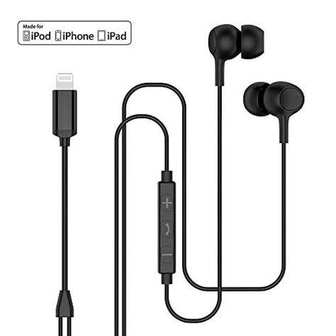 Mfi Certified Lightning Headphones With Mic And Volume Remote Iphone 8