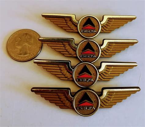 Delta Airlines Jr Pilot Kiddie Wings Lot Of 4 691 Picclick Ca
