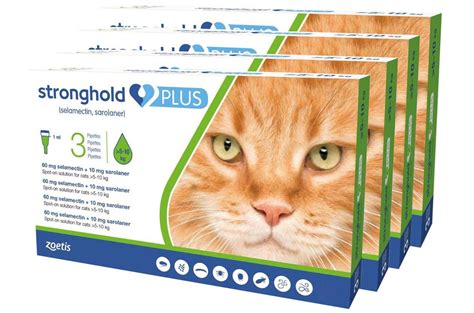 Stronghold Plus For Large Cats 11 22 Lbs 5 10 Kg Green 12 Doses