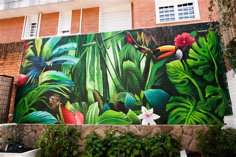 Murales De Selva Pintados Murales Para Jardines