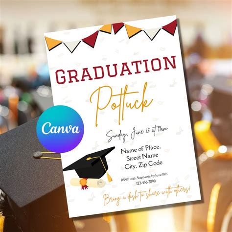 A Graduation Poster With A Cap And Tassel On It