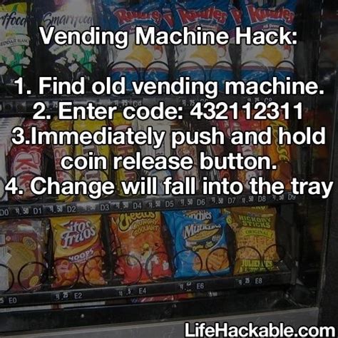 Life hacks: vending machine hack | Life hacks, 1000 life ...