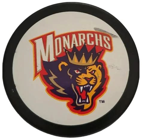 Carolina Monarchs Ahl Official Hockey Puck Made In 🇸🇰 Vintage Vegum Mfg