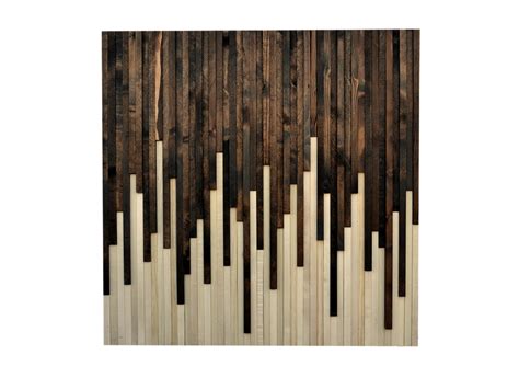 Wood Wall Art Reclaimed Wood Art Sculpture Drip Design