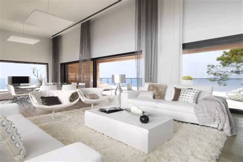 White Interior Design Of Modern Cliff House Youtube
