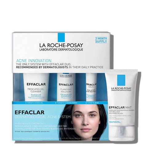 Effaclar Acne Treatment System With Moisturizer La Roche Posay