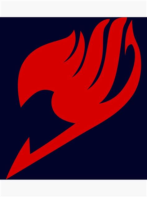 Fairy Tail Symbol Poster For Sale By Tignerruedasd Redbubble