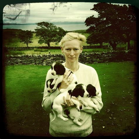 Tilda Swinton At Home In Scotland Springer Spaniel Puppies English