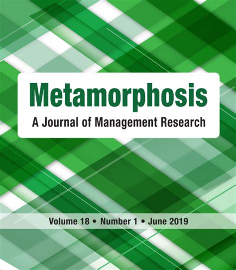 Buy Metamorphosis A Journal Of Management Research Subscription Sage
