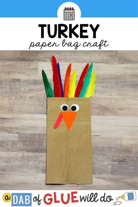 How To Make A Paper Bag Turkey Craft For Thanksgiving