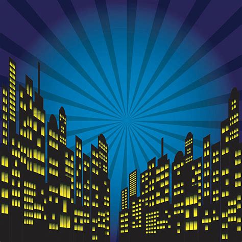 400 Superhero City Background Stock Illustrations Royalty Free Vector