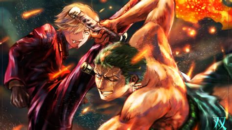 2560x1440 Resolution Roronoa Zoro Vs Sanji One Piece 1440p Resolution