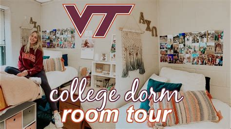 College Freshman Dorm Tour Virginia Tech Youtube