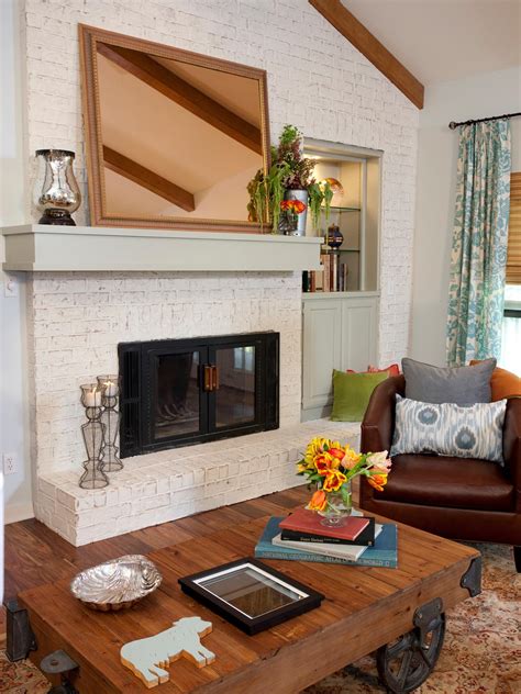 15 Gorgeous Painted Brick Fireplaces Hgtvs Decorating And Design Blog