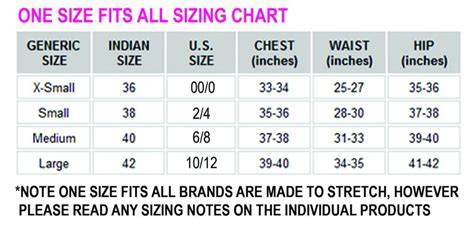 Sizing Be Fit Apparel