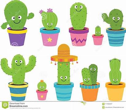 Clipart Cactus Cartoon Dreamstime Vector Cartoons