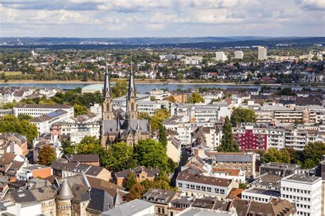 Aerial Of Bonn The Former Capital Of Germany Stock Photo Image Of