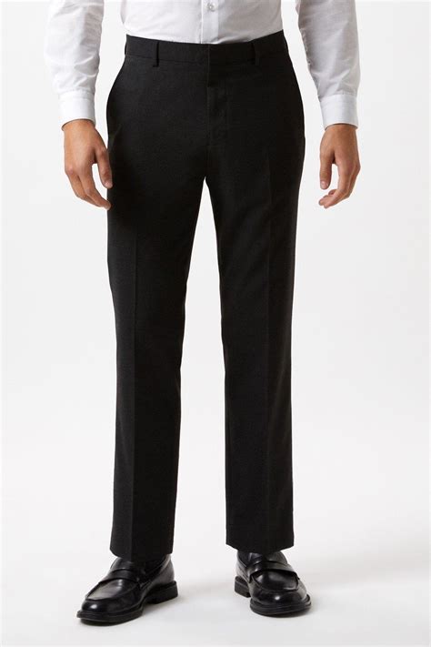 suits slim fit charcoal essential suit trousers burton