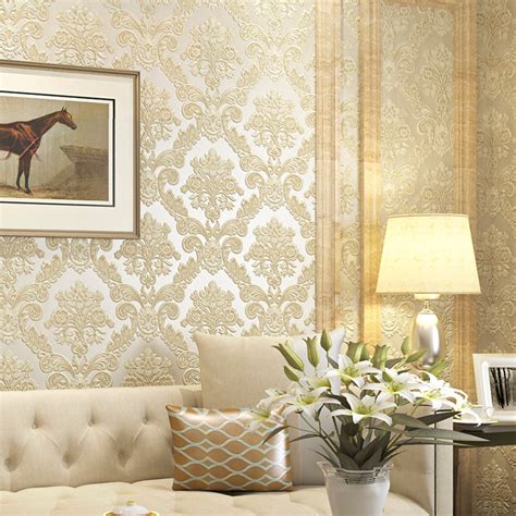 Wallpaperplay.com is a new way to upload and download wallpapers. Victorian Yellow 3D Damask Wallpaper For Walls Vintage ...
