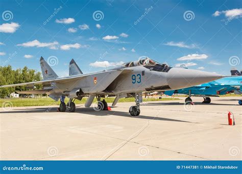 Mig 31 Bm Is A Supersonic Interceptor Aircraft Editorial Photo Image