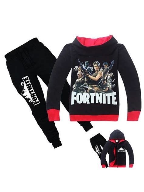 176 cm / 16 jaar. Fortnite Costumes Pajamas Onesie Set Game Black Winter ...