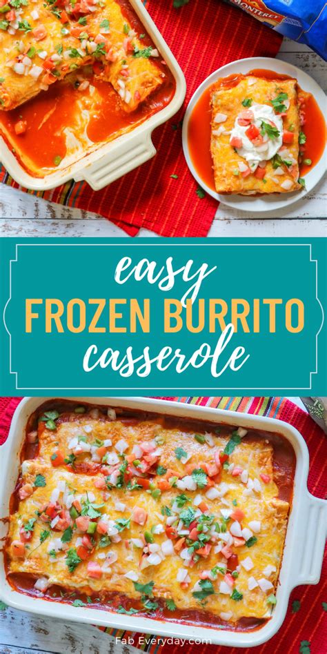 Frozen Burrito Casserole Recipe Fab Everyday